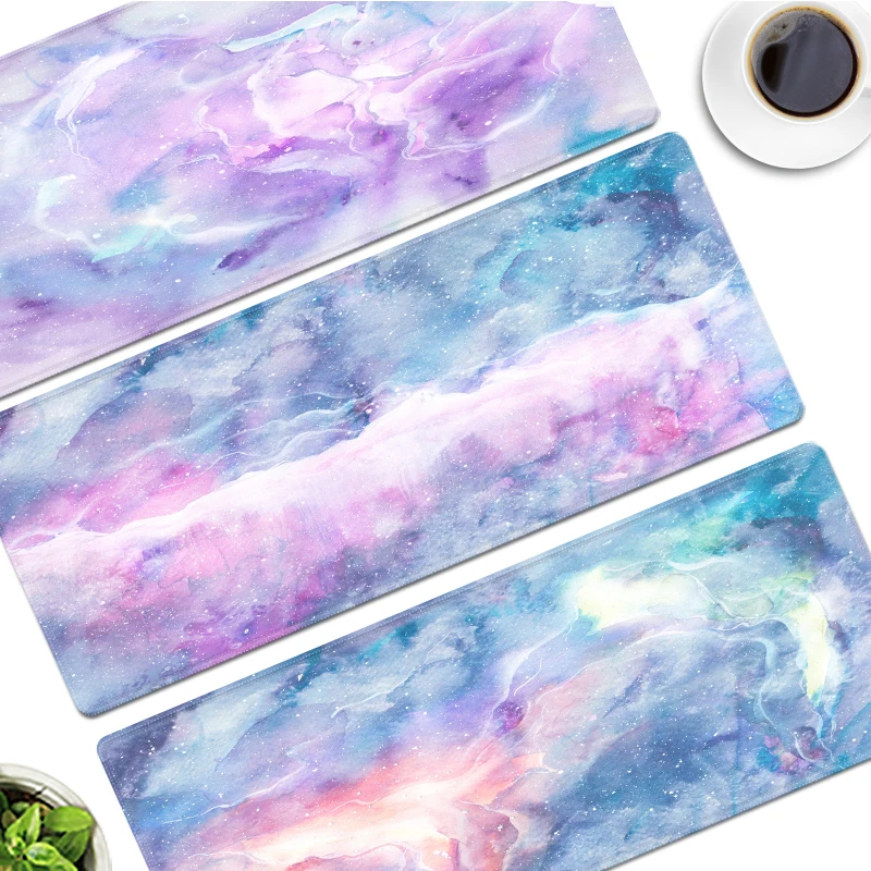 IMice كبير الرخام بساط للمكتب ماوس الوسادة البرد ألعاب جلد مقاوم للماء kawaii حصيرة مكتبية الكمبيوتر لوحة المفاتيح الجدول الديكور غطاء