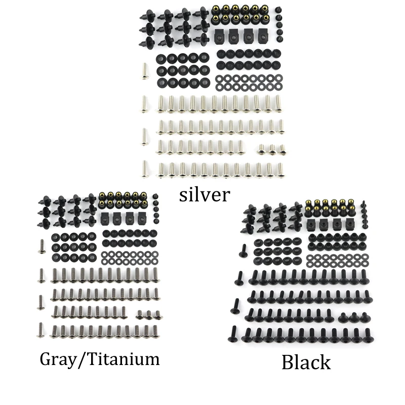 

Fit For Honda CB1000R VTR 1000R CB650F NC700S CBR600 CRF1000L CB300R GROM Complete Full Fairing Bolts Kit Screws Nuts Steel