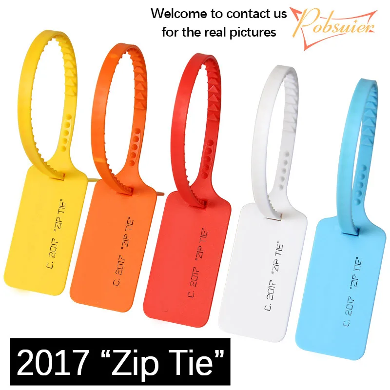 6 Stuks Nieuwe 2013 2017 2018 2020 Zip Tie Wegwerp Plastic Tag Off Sneakers Schoenen Decoraties Wit Rood Crème Beige security Seals