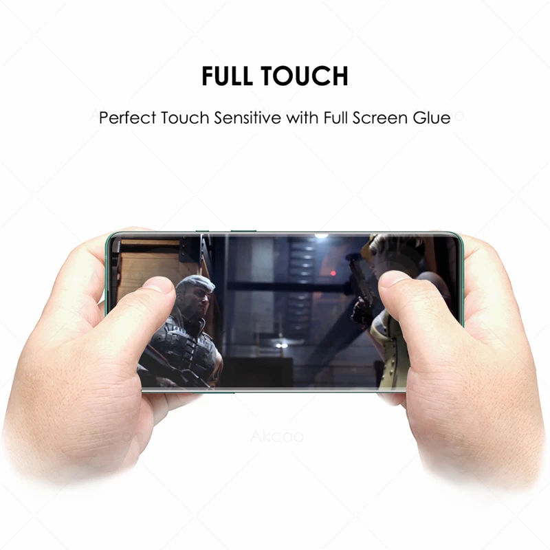 UV Glass for OnePlus 9 Pro Screen Protector full screen glue fingerprint unlock for OnePlus 7 8 Pro 5G tempered glass film