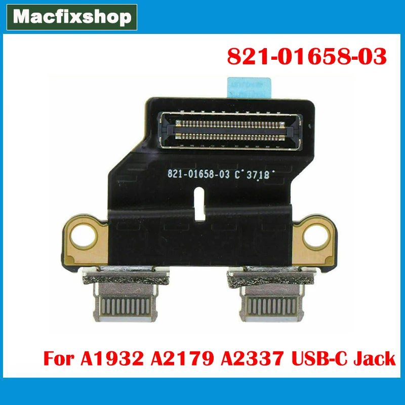 

Laptop USB-C Connector Power DC Jack Type C 821-01658-A For Macbook 13" A1932 A2179 A2337 821-01658-03 821-01658 2018 2019 2020
