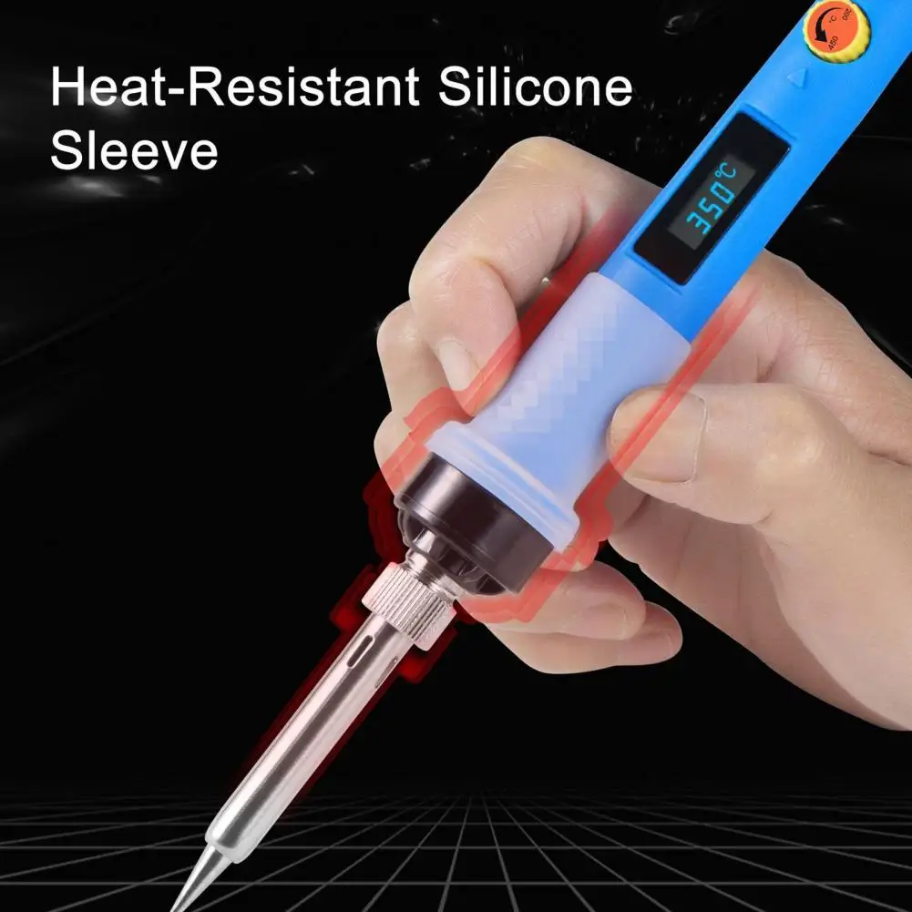 

80W Electric Soldering Iron Digital Display Adjustable Temperature 110-220V Metal Fast Heating Soldering Pen Electronic Applianc