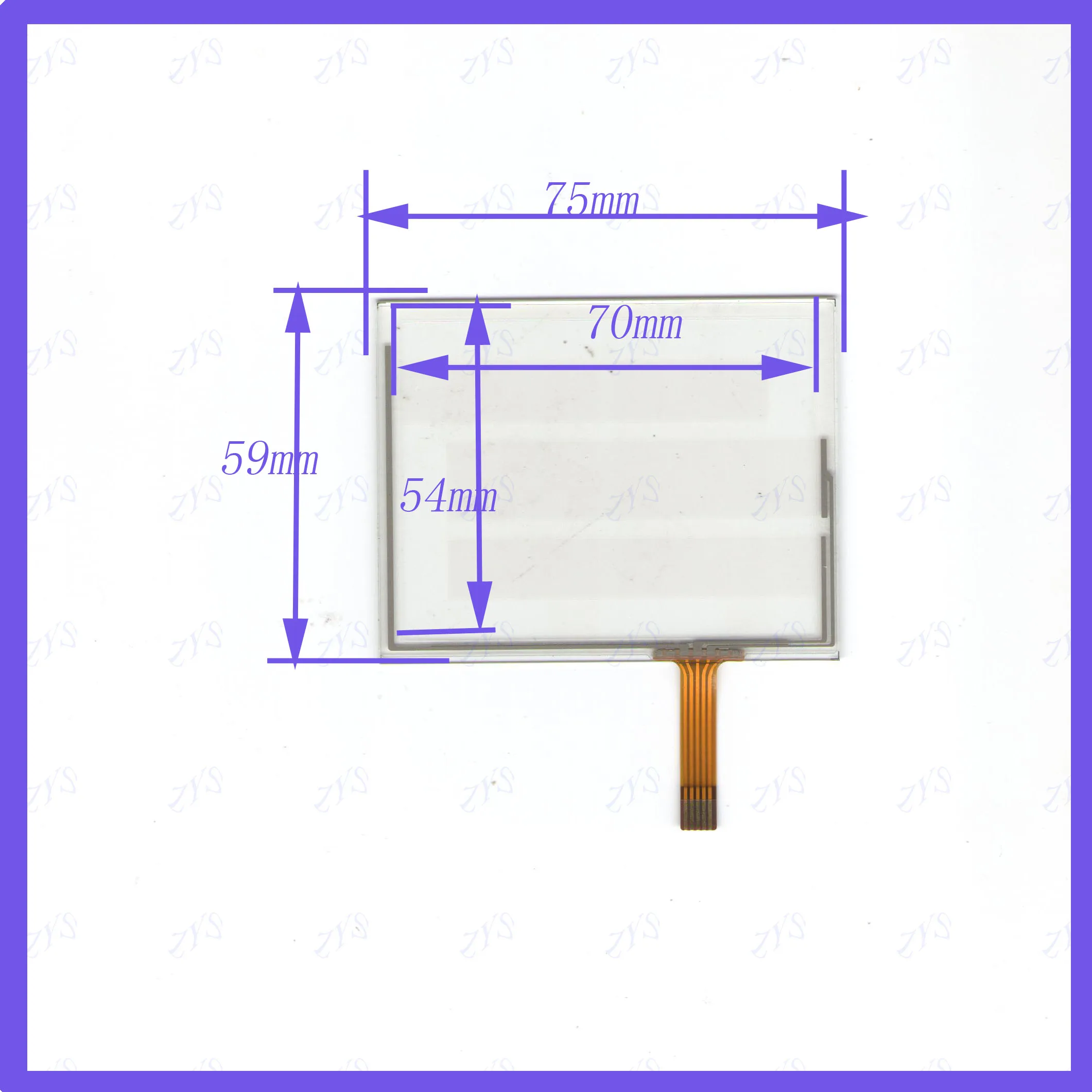 

75*59mm 5lines For Car DVD touch screen panel this is compatible TouchSensor FreeShipping