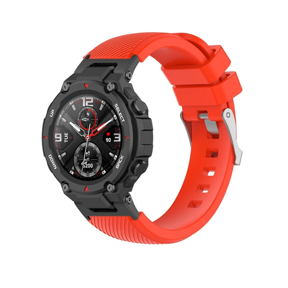 For Xiaomi Huami Amazfit T Rex Bracelet Soft Silicone Strap For Amazfit T REX Pro Smartwatch Sport Strap Wristband Accessories