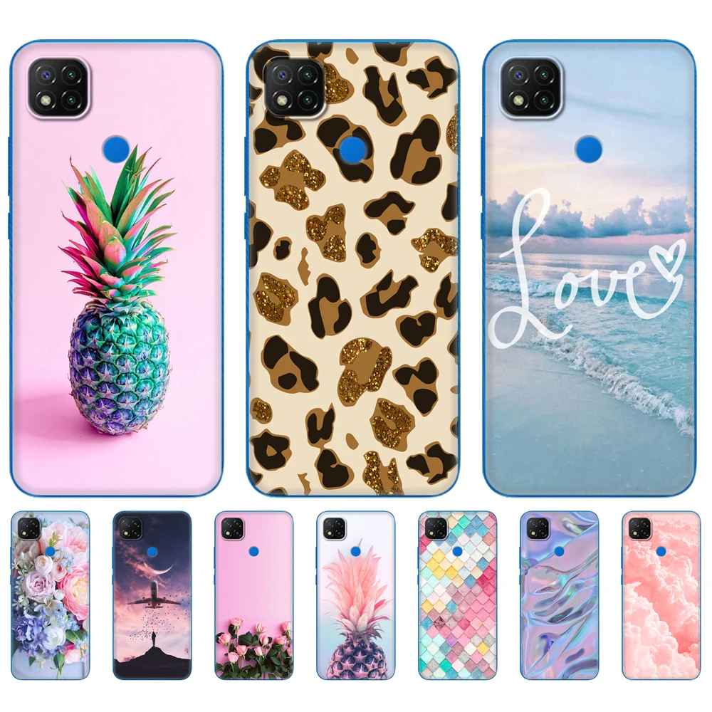 For xiaomi redmi 9C Case 6.53 inch Painted Soft TPU Silicon Back Phone Cover For redmi 9C NFC Case etui Protective Shell Bumper