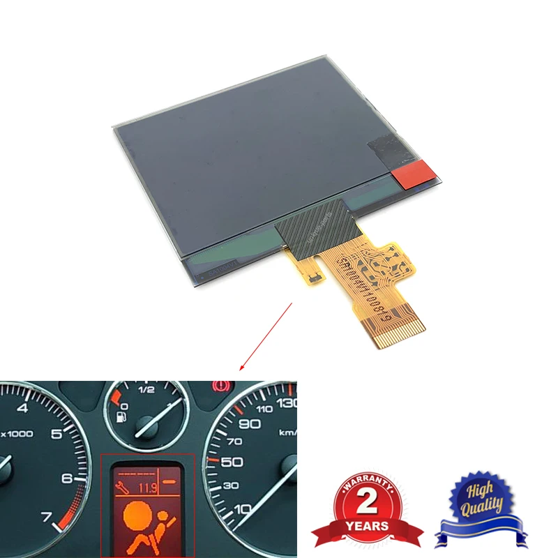 Zestaw wskaźników wyświetlacz LCD ekran dla Peugeot 407 407SW HDI para Dashboard naprawa pikseli