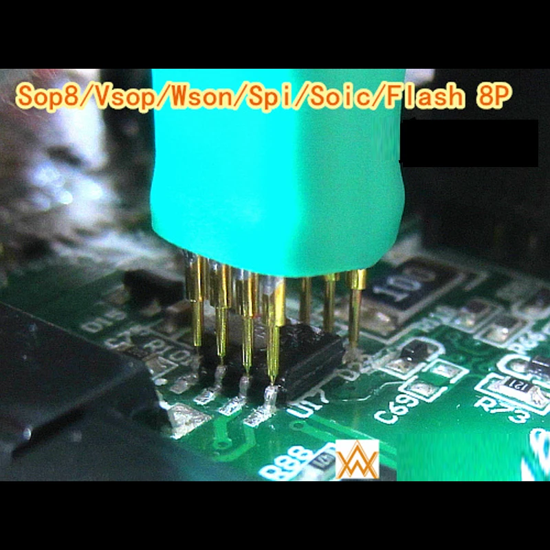 DYKB Burn test chip Test sonda primavera ago masterizzazione spaziatura PIN 1.27mm-4p larghezza Chip 4.2mm 5.5mm 6.4mm 8.4mm SOP8/VSOP8/SOP16