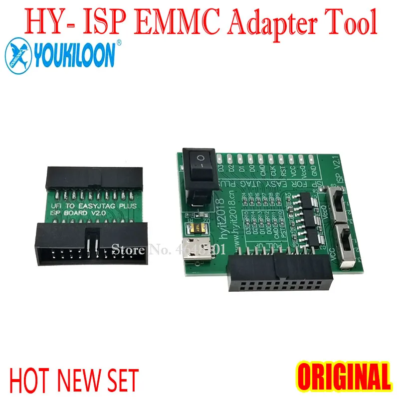 New HY- ISP Adapter Tool EMMC Flying Line Small Board, Supports Easy JTAG PLUS UFI Box, Random Color,