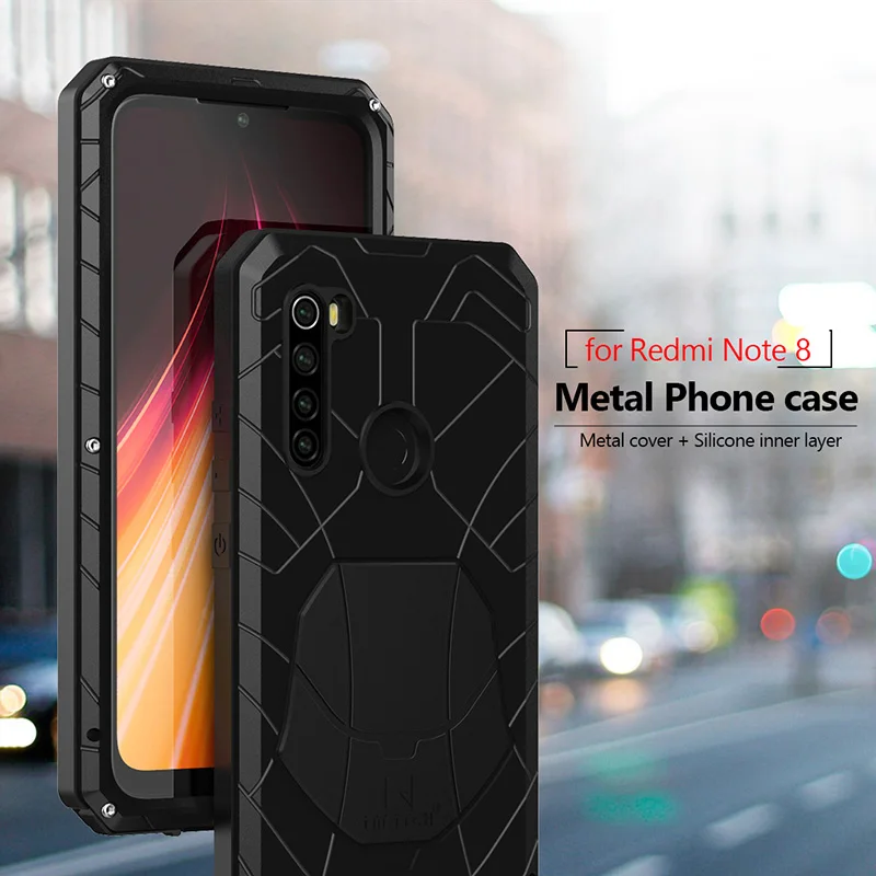 

Phone Case for Xiaomi Mi Redmi Note 8 Pro 9 Pro 9s 10 10pro Shockproof Cover Heavy Duty Protection Armor Metal Phone Accessories