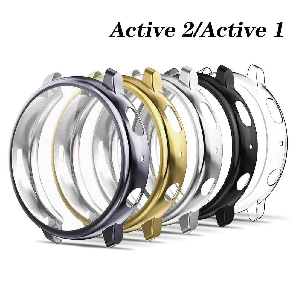 Case For Samsung galaxy watch active 2/1 44mm 42mm cover smartwatch bumper Accessories Protector Full coverage Screen Protection