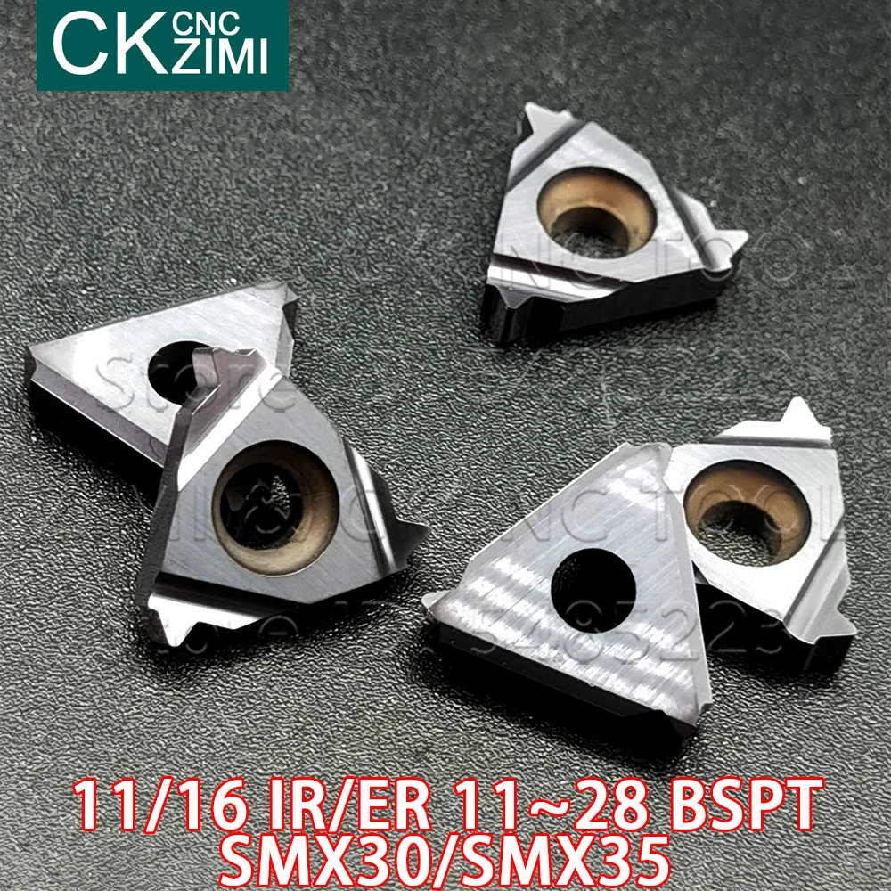 11IR 16IR 16ER 11BSPT 14BSPT 19BSPT 28BSPT SMX35ภายในด้ายภายนอกเครื่องกลึงเครื่องตัดเครื่องมือ CNC คาร์ไบด์ Arbide แทรก