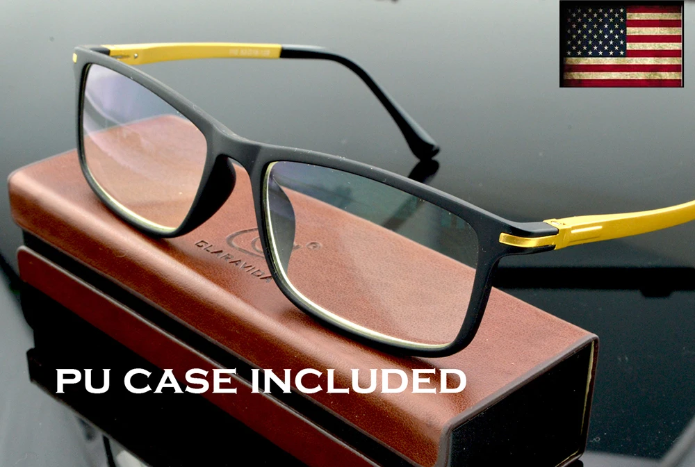 

Al-mg Alloy Spring Temples Ultralight Durable Fashion Reading Glasses + PU Case +0.75 +1 +1.5 +1.75 +2 +2.25 +2.5 +2.75 +3 To +4