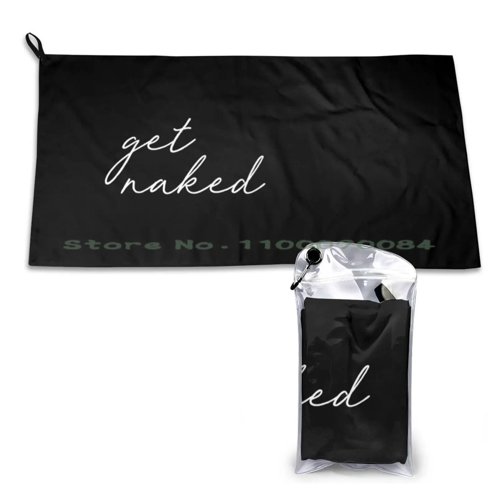 Get , Black And White Quick Dry Towel Gym Sports Bath Portable Get Text Words Love Quotes Mediocre Inspirational Motivational