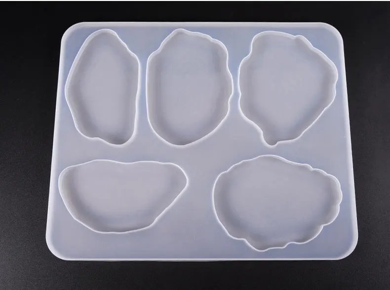 Tasse irrégulière en résine UV, moule d\'élection, dessous de verre en résine, artisanat en silicone bricolage, fournitures d\'art, accessoires de