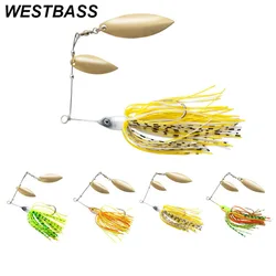 WESTBASS 1PX 스피너베이트 13.5g 스푼 스피너 워블러 싱킹 베이스 낚시 루어 메탈 지그 스윔베이트 스위블 트롤링 Isca Pesca