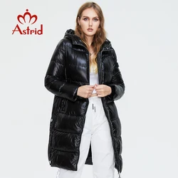 Astrid 2022 Winter new jacket women parkas female with hooded Zipper fashion soft style warm long coats for women high quality