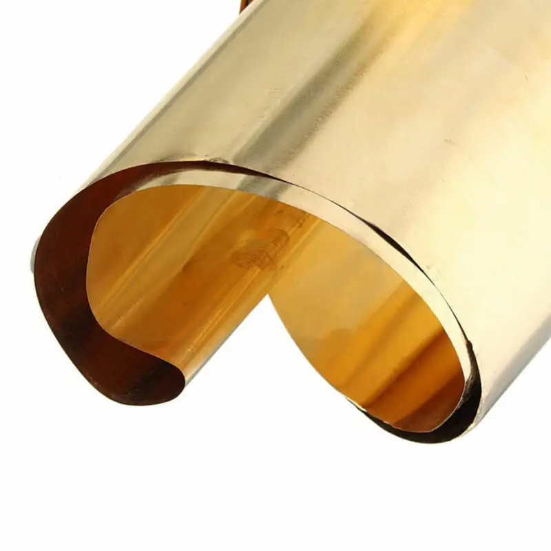 Roll Of Thin Brass Plate With Golden Film Wire Brass Foil Plate Jewelry Making DIY