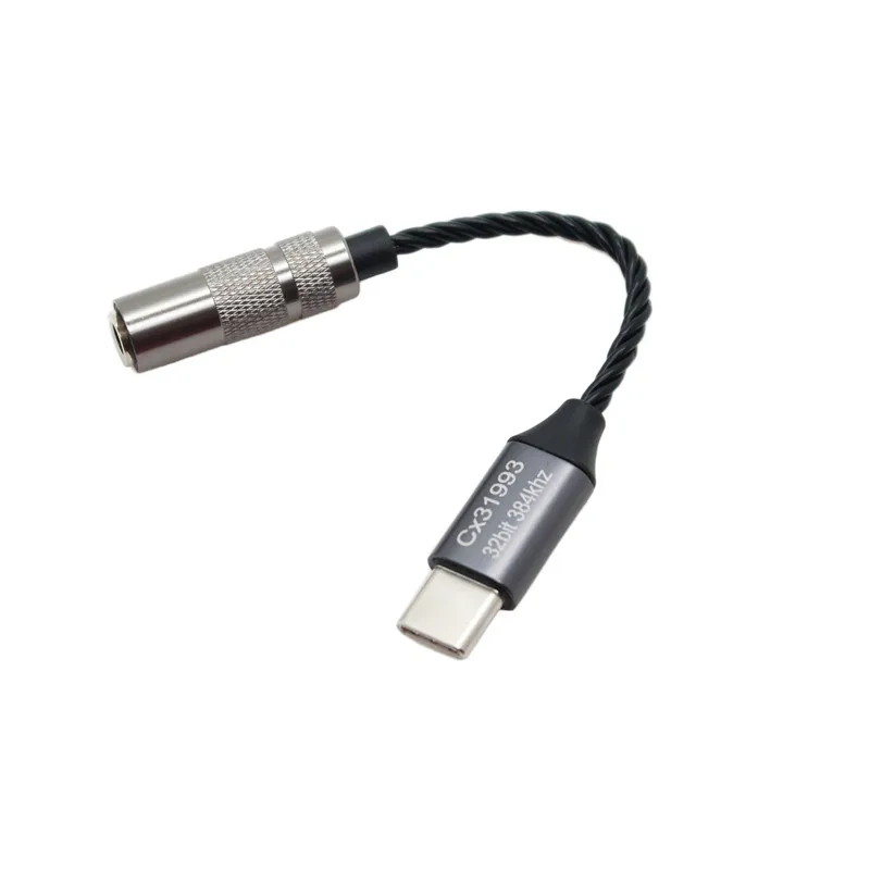 Type C to 3 5 Jack For Phone Samsung  Xiaomi Huawei CX31993 32bit Digital 384khz  Earphone Audio Aux Cable