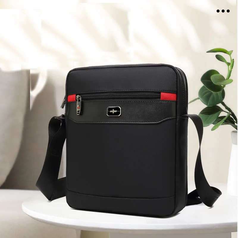 Vintage Oxford black swiss bags men\'s shoulder bag man Waterproof messenger crossbody bags for men 2019 bandolera hombre