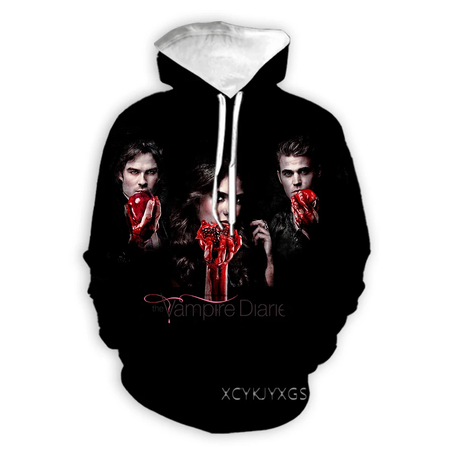 phechion New Fashion Men/Women's The Vampire Diaries 3D Print Fashion Clothing Street Hip Hop Casual Sweatshirt Hoodies Z84