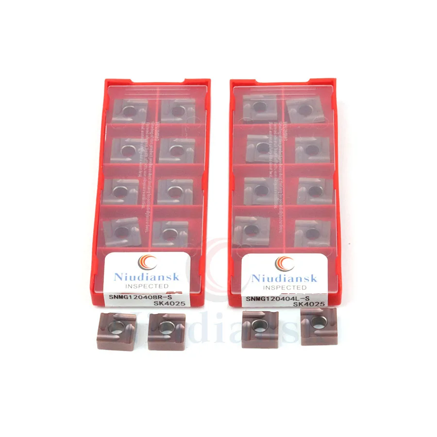 SNMG120404R-S SNMG120404L-S SNMG120408R-S SNMG120408L-S SK3025 SK4025 Eksternal Turning Alat Karbida Sisipan CNC Logam Bubut