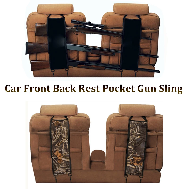 Car front seat back Pocket gun sling black/camouflage car holsters Hanging bag gun Rack for Rifle Pick Up Truck Gun Sling