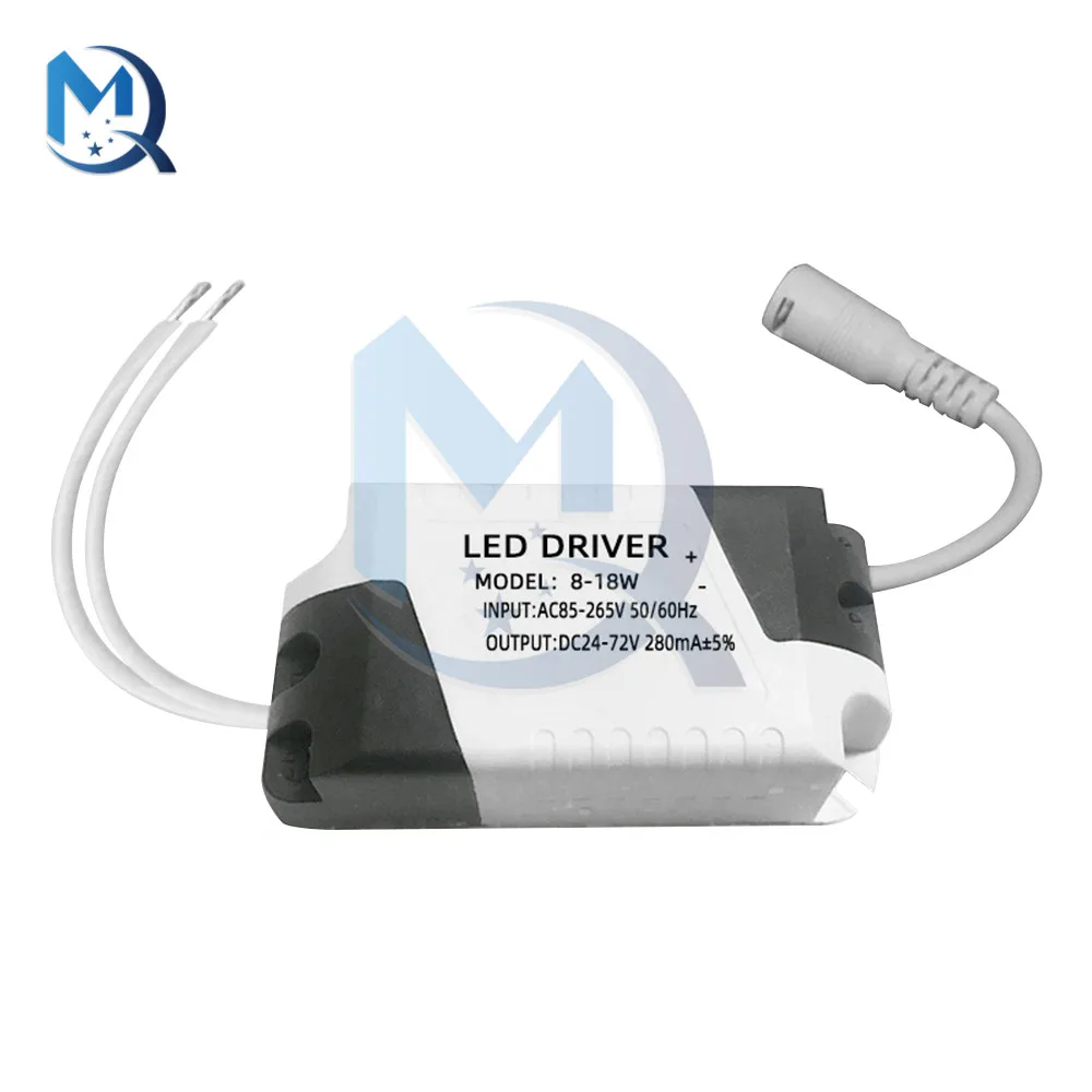 LED Driver 8-18W 8-24W Wide Voltage DC Female Head Ultra-thin Downlight Driving Power Panel Light Transformer Non-isolated Drive