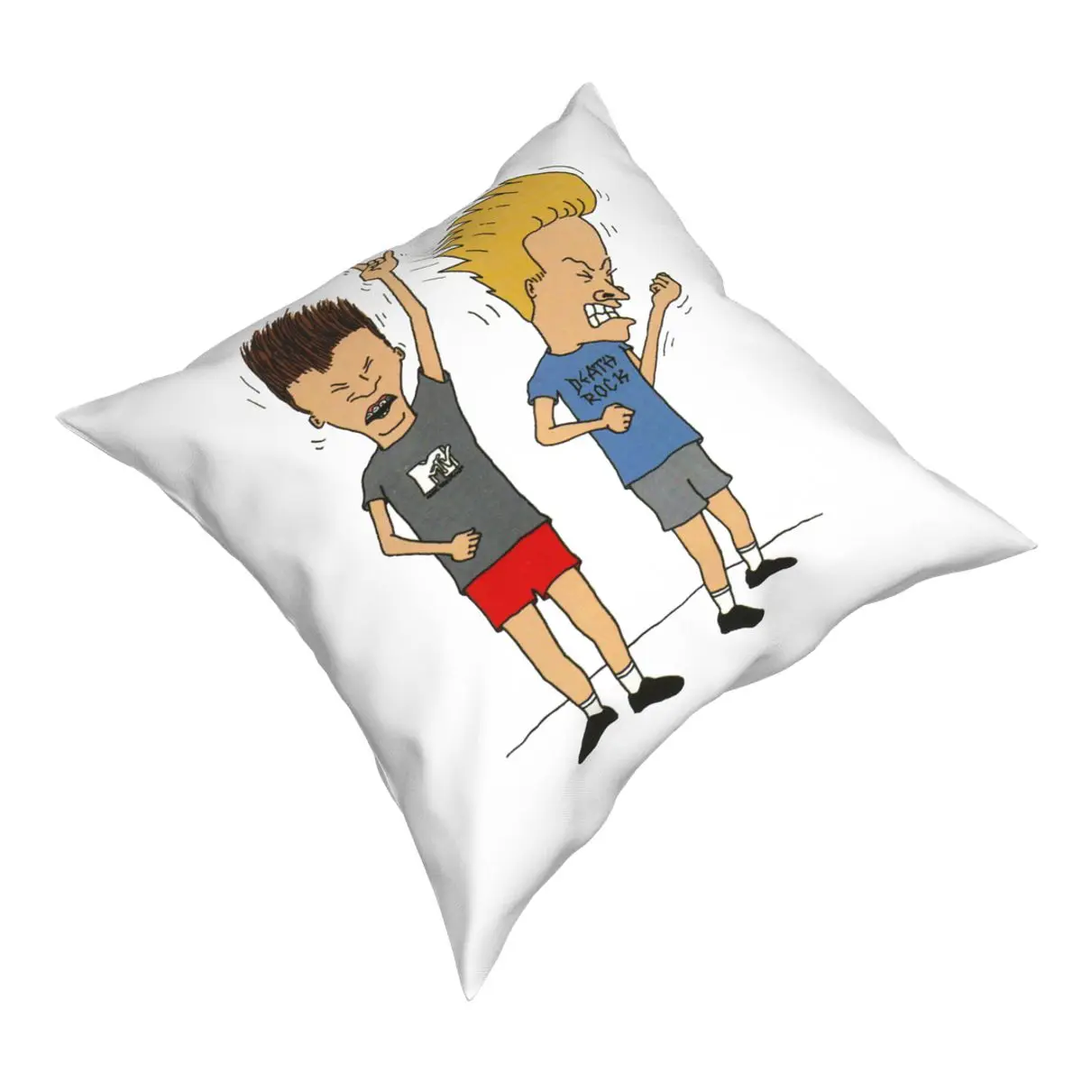 Beavis Butthead Rock Pillowcover Home Decor Old Cartoon Comedy Music Comic Punk Metal Cushion Cover Throw Pillow for Car