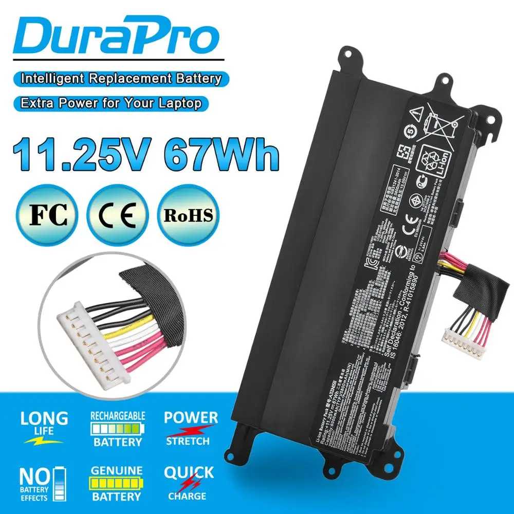 

6000mAh 67Wh A32N1511 Laptop Battery Replacement for Asus ROG G752 G752VL G752VT G752VM G752VT G752VY 0B110-0037000