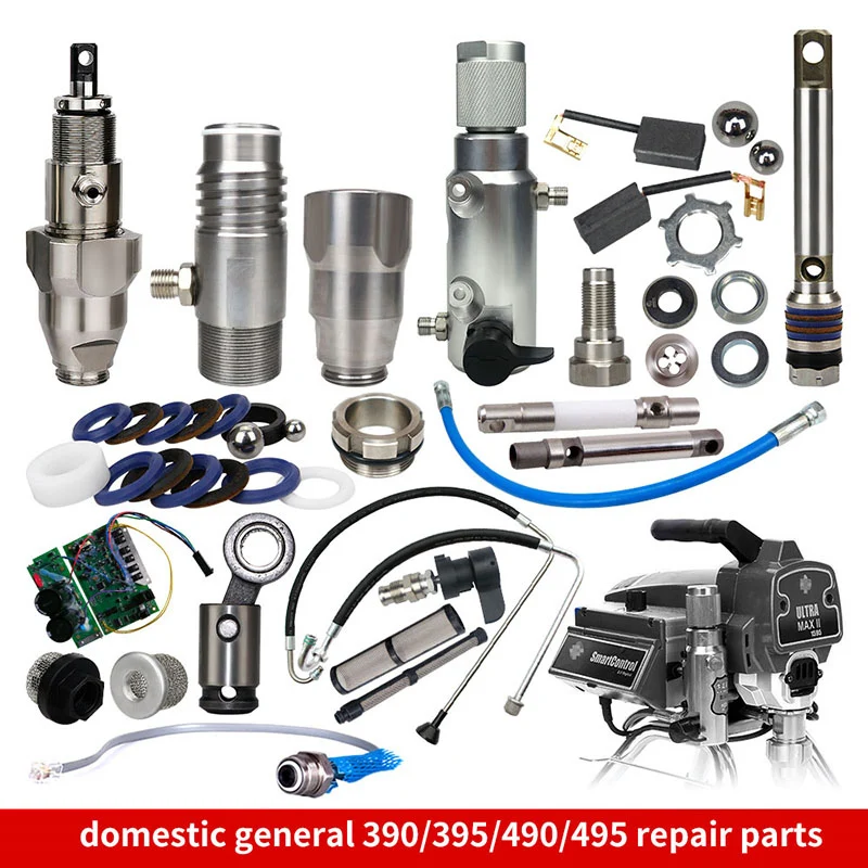 Imagem -02 - Airless Pulverização Máquina Acessórios Corpo da Bomba Cilindro Liner Válvula Plate Junta Êmbolo Rod Montagem de Manutenção 390 395 490 495