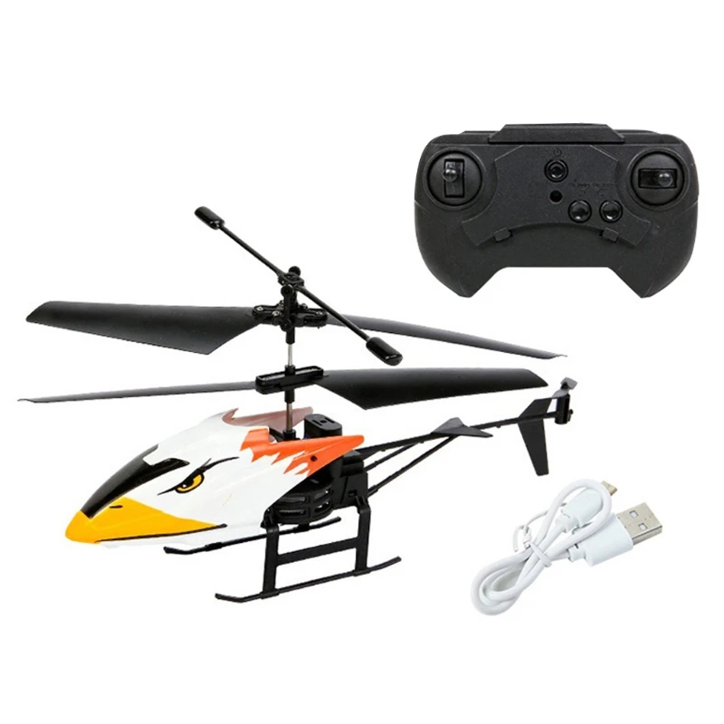 2 Channel Mini USB RC Helicopter Remote Control Aircraft Drone Model with Light H055