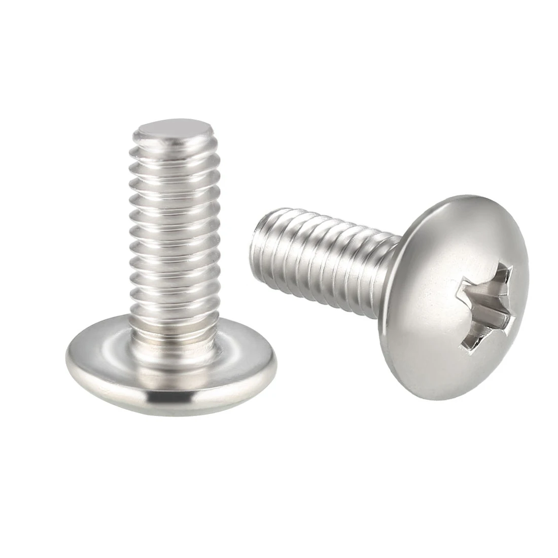 uxcell Machine Screws, M4x10mm Phillips Screw, 304 Stainless Steel, Fasteners Bolts 30Pcs