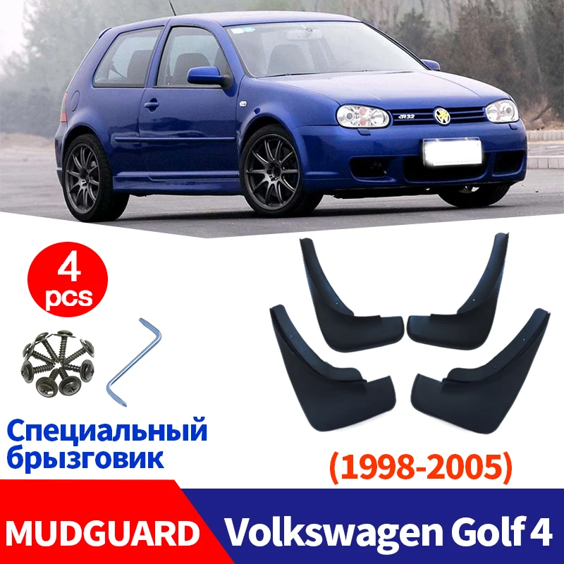 FOR Volkswagen VW Golf 4 Mudguards Fender Mud Flap Guard Splash Car Accessories Auto Styline Mudflaps Front Rear 4PCS