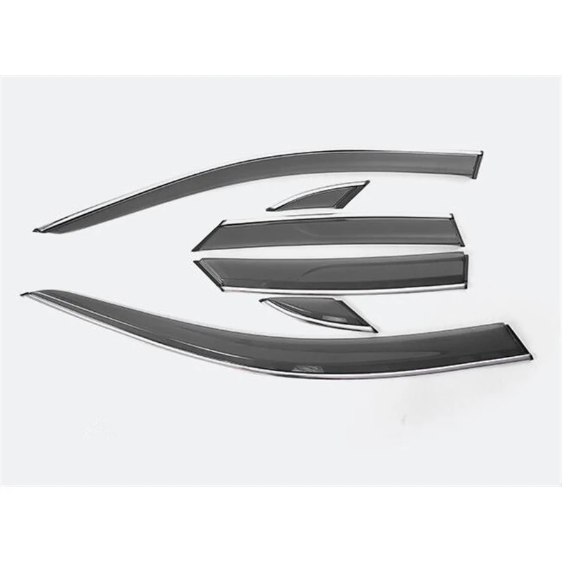 For 6PCS Mazda CX-30 Car Window Visor Windows Side Waterproof Decoration Shield Exterior Accessories Body Kit CX30 2020 2021