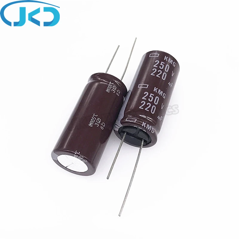 5Pcs 220uF 250V NCC KMG Series 18*40mm Low ESR 250V220uF Aluminum Electrolytic Capacitor NIPPON CHEMI CON