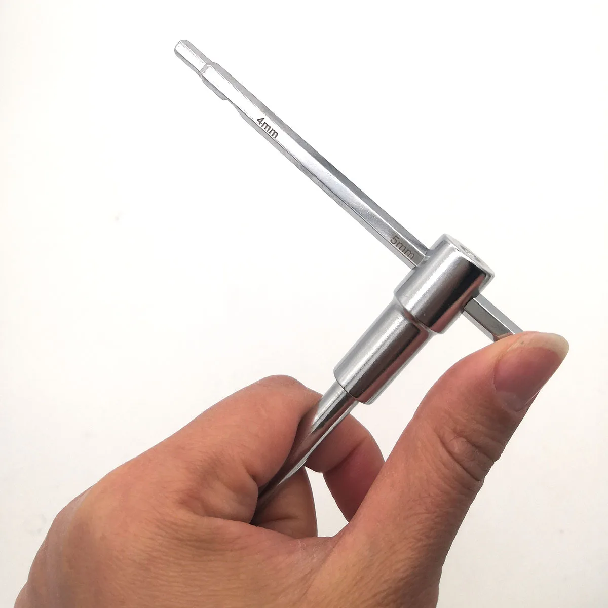 4/5/6Mm T-jenis Geser Allen Kunci CR-V Kekerasan Tinggi Baja Paduan Multifungsi Alat Perbaikan Aksesori