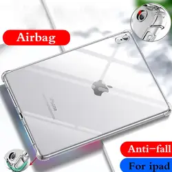 Funda de silicona TPU suave resistente a caídas para iPad 2, 3, 4, Apple, iPad 2, iPad 3, iPad 4, A1460, A1430, A1396, cubierta trasera transparente