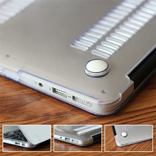 Imagen 2 del producto Nuevo A2251 A2289 carcasa dura de cristal para portátil Macbook Pro 16 pulgadas 2019 A2141 Air 13 funda Pro 13 12 15 11 funda de barra táctil