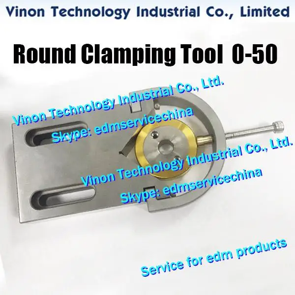 edm Round Clamping Tools 0-50mm for WEDM Machining, Stainless Steel Precision Wire EDM Fixture For Clamping Round Parts clamping