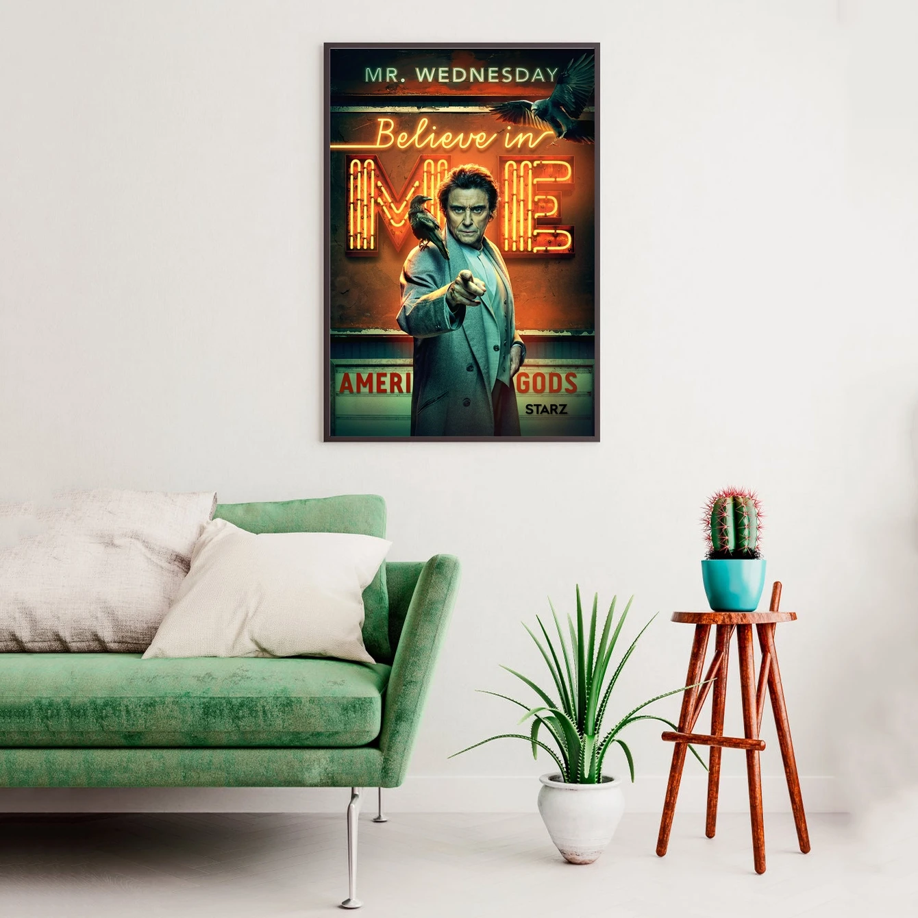 American Gods 2 TV Show Poster Art Canvas Print Picture Poster Gift Artwork