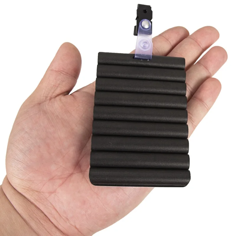 1Pcs/Bag New Black Ripple Foam Fly Patch Fly Tool Stream With Clip  Fly Fishing Accessories