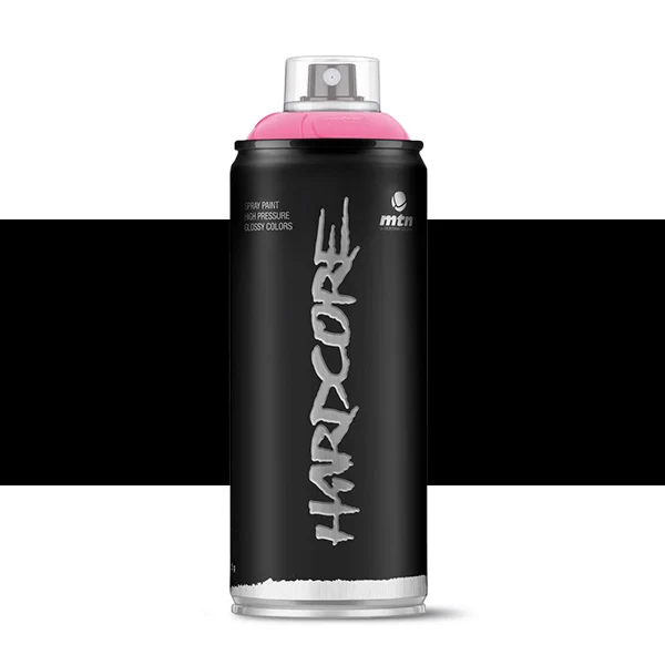 Spray paint MTN Hardcore bright black Color 400ml high pressure quick dry glossy finish great strength