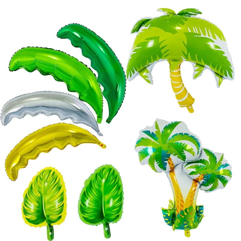 1pcs Coconut Tree Palm Tree Leaves Balloon Globos Summer Bbeach Theme Party Supplies Wedding Birthday Party Decoration Kid Toy