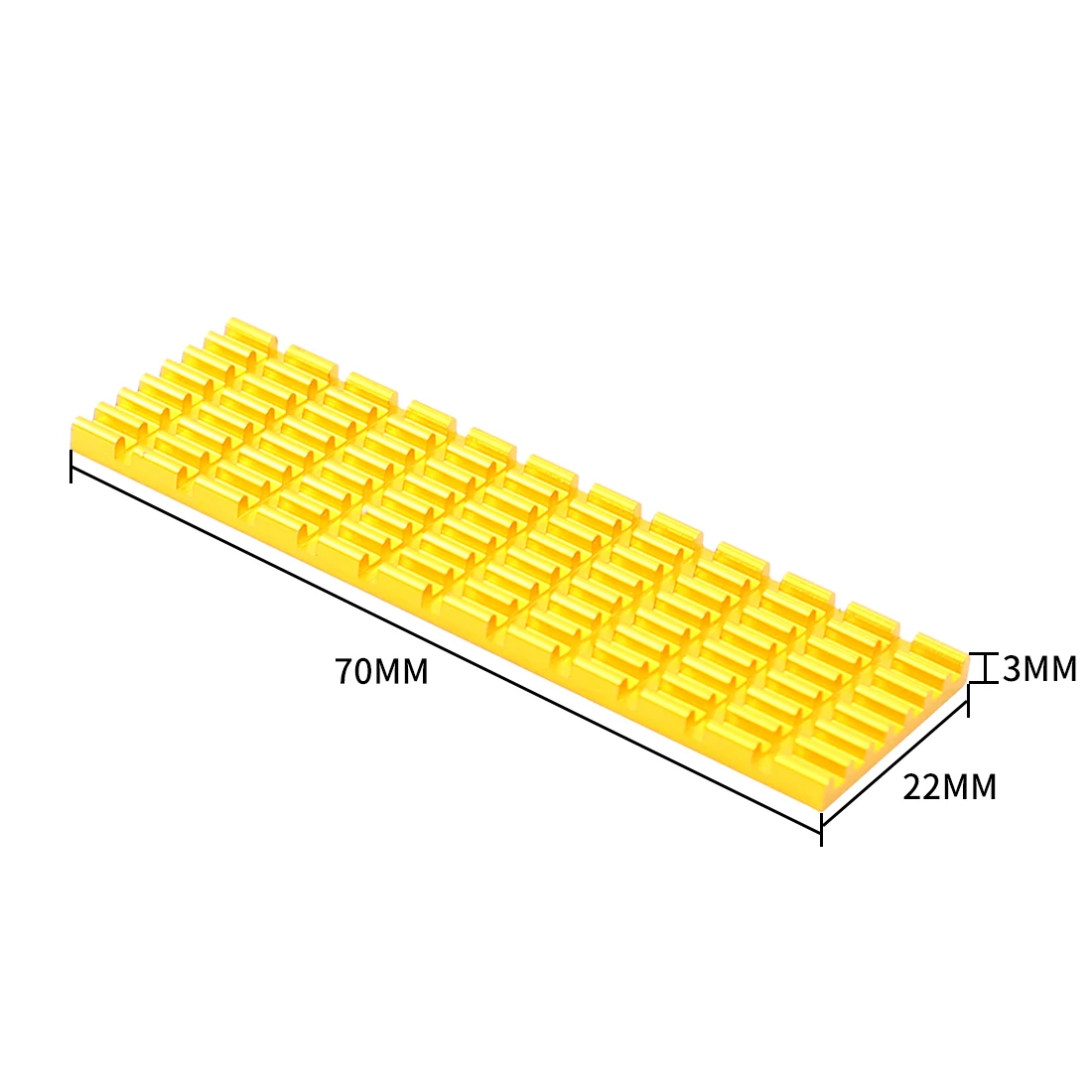 XT-XINTE Heatsink Cooler Heat Sink Thermal Conductive Adhesive for NVME NGFF M.2 2280 PCI-E SSD 70x22MM Thickness 3/6MM