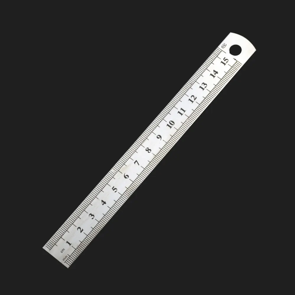 1 Piece 15/20/30cm Sewing Foot Sewing Stainless Steel Metal Straight Ruler Ruler Tool Precision Double Sided Measuring Tool