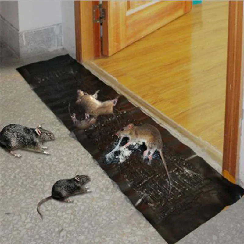 Black Sticky Rodent Killer Blanket Waterproof Trap Mouse Board Sticky Carpet Non-toxic Pest Control Moisture-proof Glue Trap