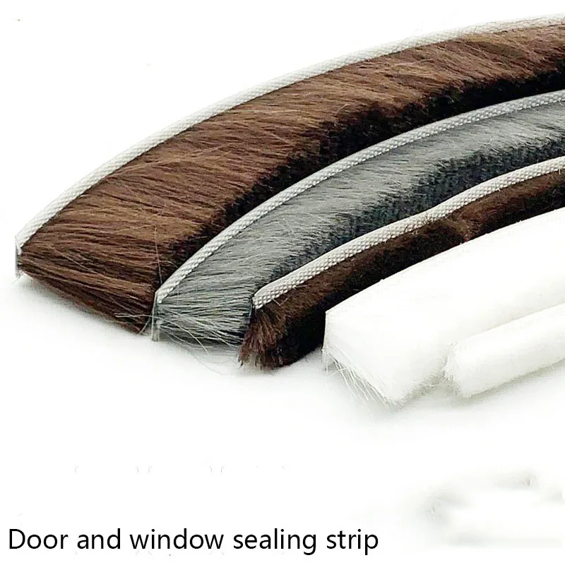 3Meters Brush Strip Self Adhesive Door Window Sealing Strip Home Door Window Sound Insulation Seal Film Door  Swal Weather Strip