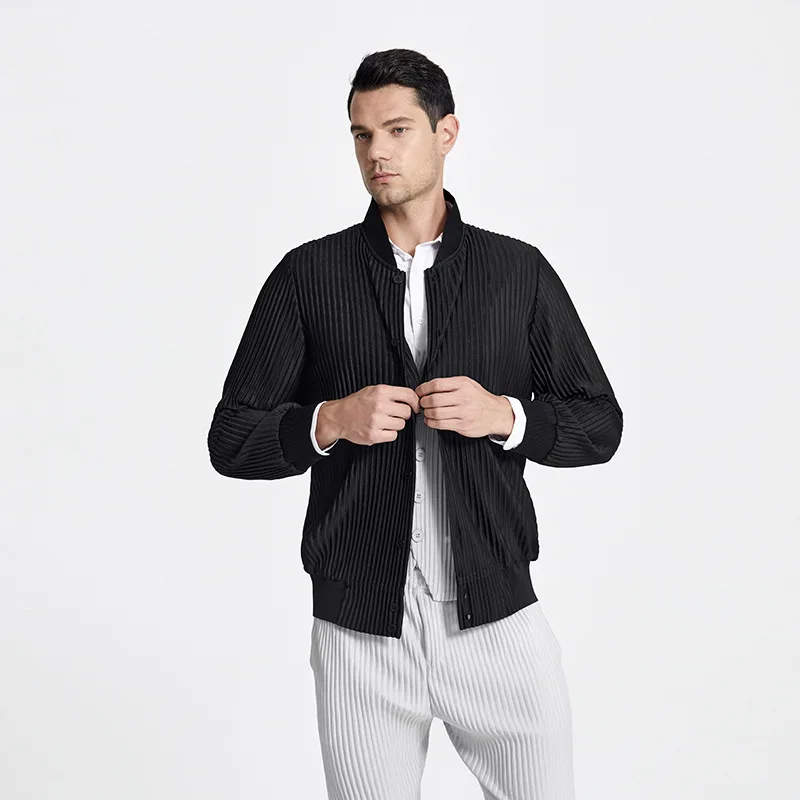 Changpleat 2021 summer new men's jackets Miyak Pleated Fashion loose plus size casual sports jacket