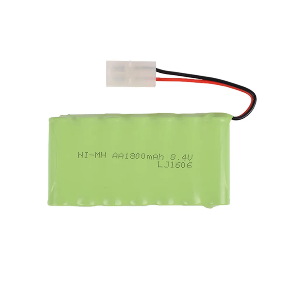 8.4v 1800mah akumulator NIMH + ładowarka USB dla RC samochody zabawki łodzie roboty zbiornika pistolet AA Ni-MH 8.4v ładowalny akumulator