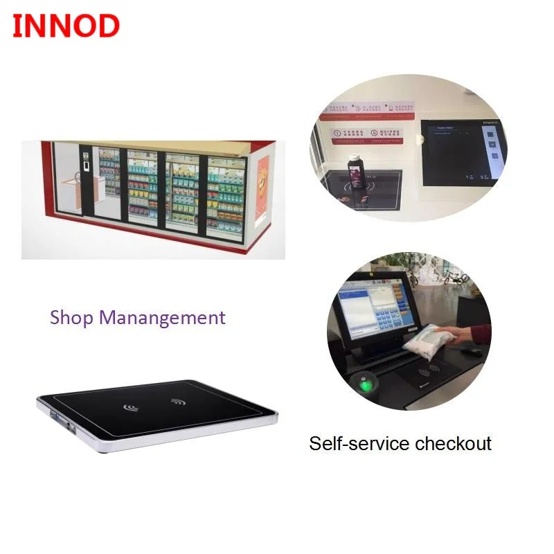 Impinj R2000 Chip integrated UHF RFID desktop Reader 200tags each second for shop store check-in counter inventory